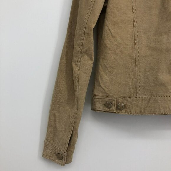 (NWT) Danier/Blink Tan Genuine Leather Jacket - Picture 7 of 16